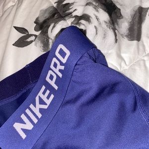 blue purple nike pros